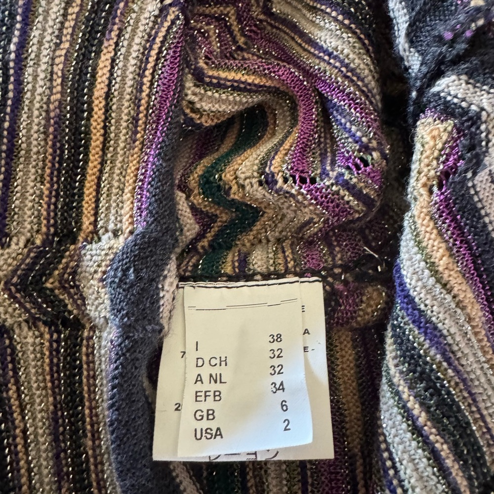 MISSONI Dress Vintage Made in Italy Sz 2 - Picture 12 of 14